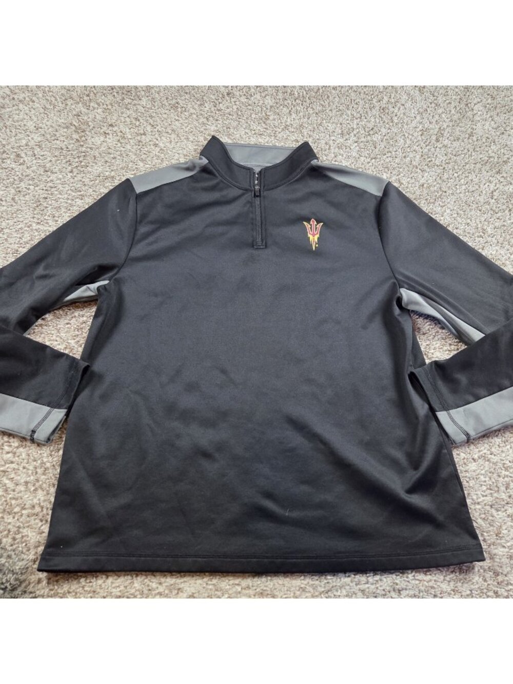 Arizona State University Pullover Mens XL Sun Devils Fanatics Fleece 1/4 Zip